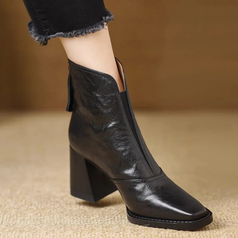 Haven Beck Women's Marielle Square Toe Ankle Boots