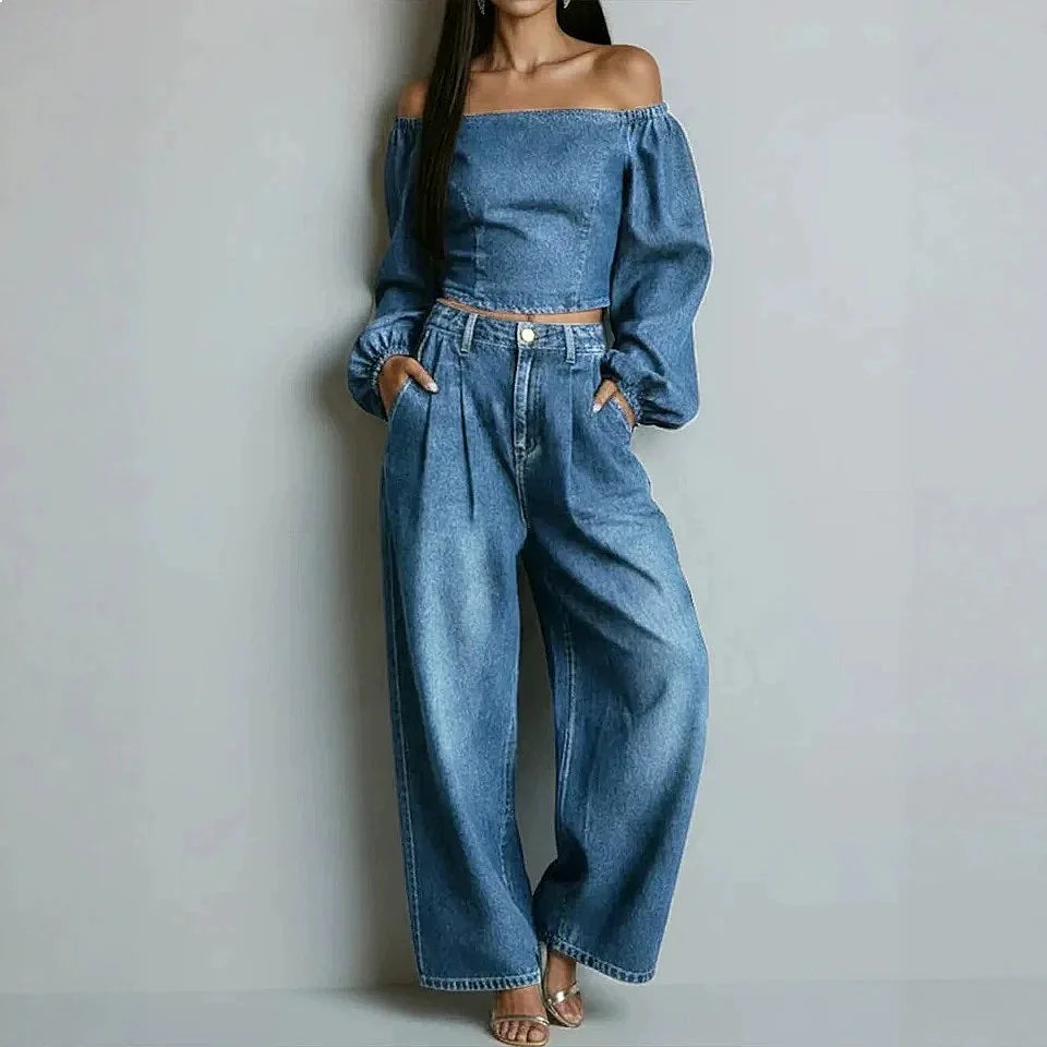 Women's Noelle Off Shoulder Two Piece Set