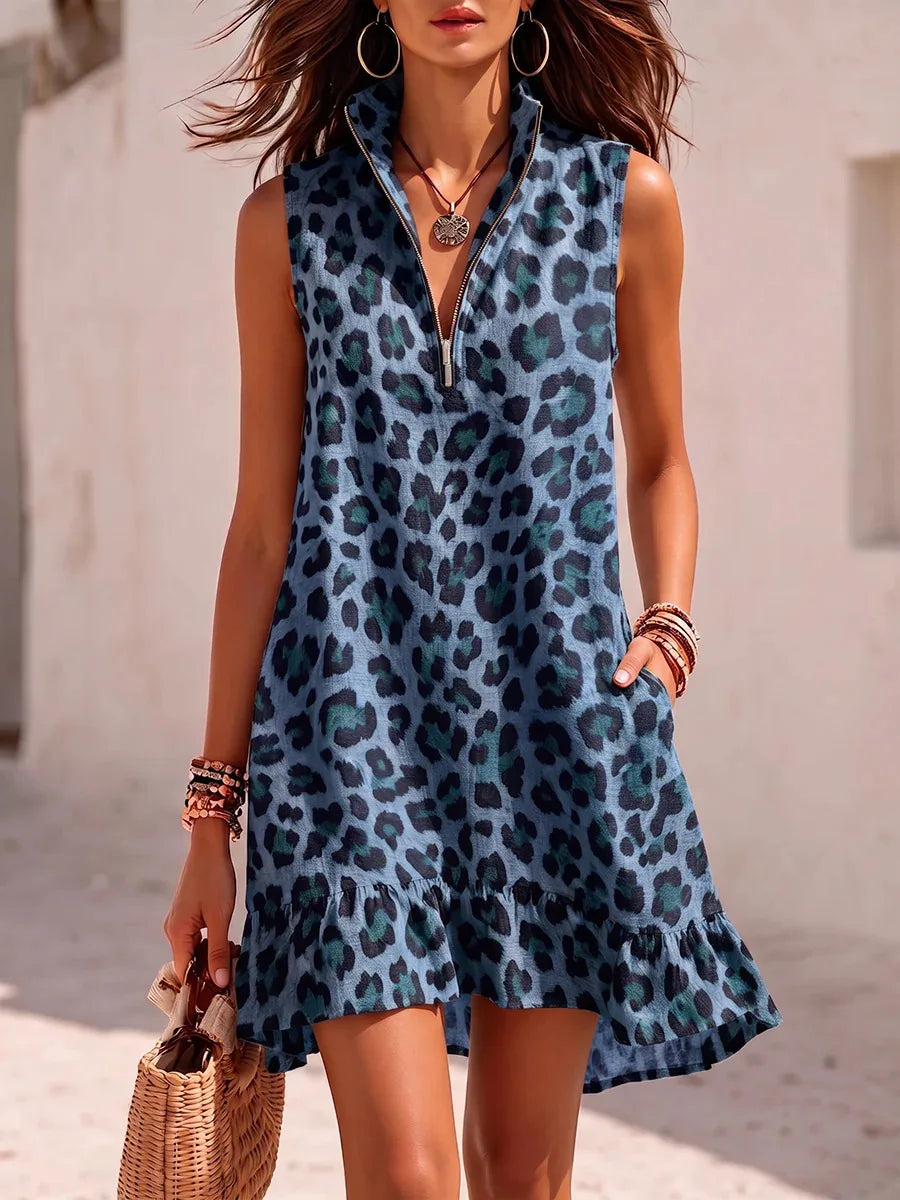 Women's Madison Leopard Print Mini Dress