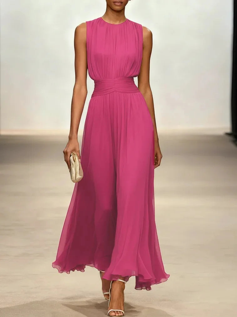 Urban Hollis Elenora Sleeveless Pleated Maxi Dress