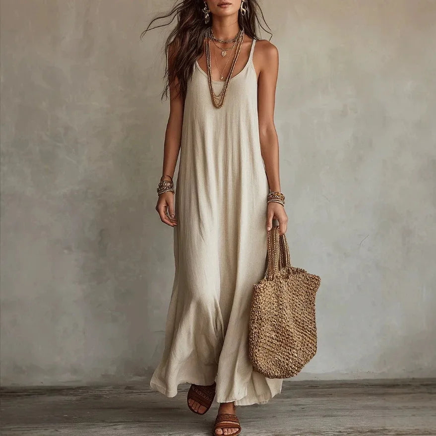 Haven Beck Women's Rhea Relaxed Cami Maxi Dress Sleeveless