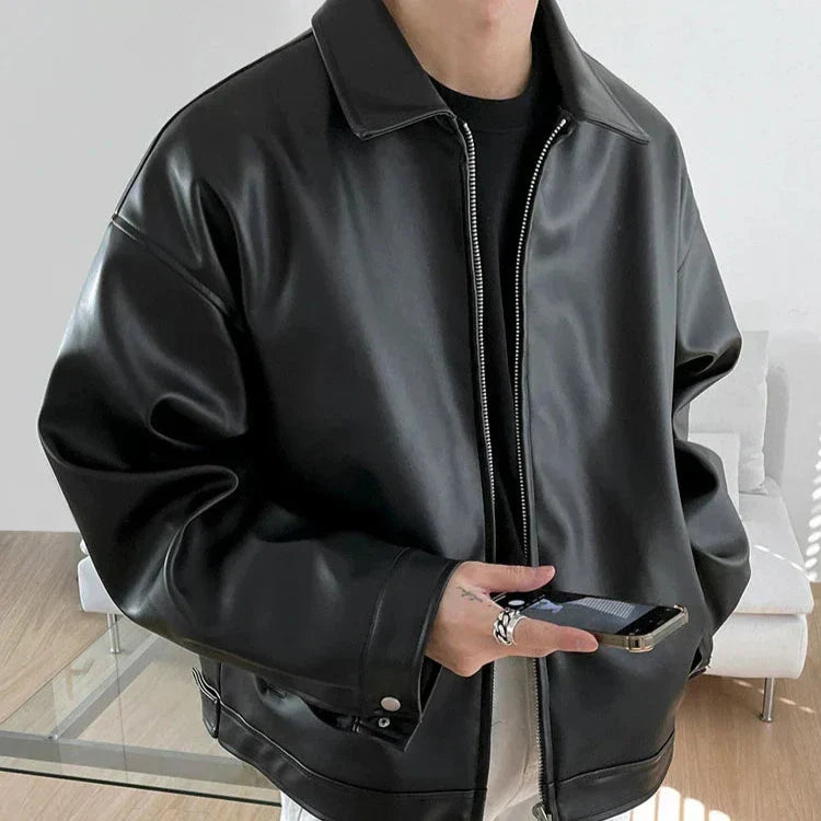 Haven Beck Men's Leather Bomber Jacket