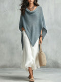 Haven Beck Delaney Two-Piece Knit Poncho Maxi Dress Set
