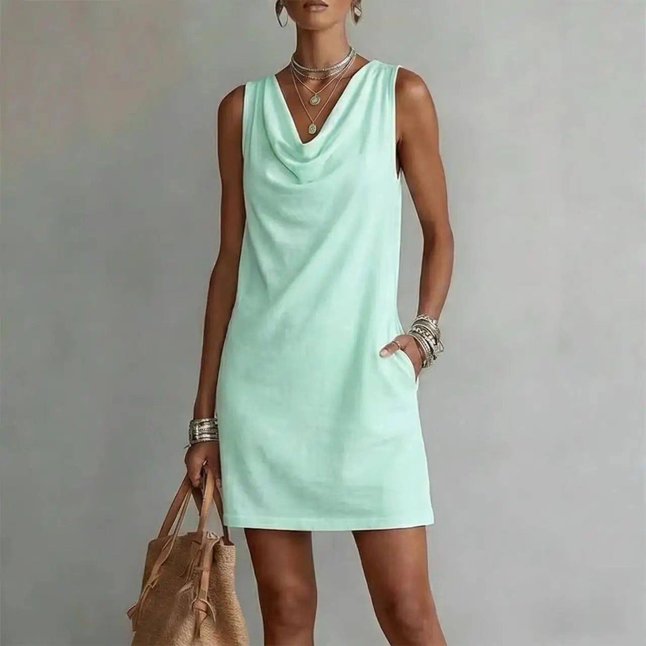 Haven Beck Nikki Lightweight Pocket Mini Dress