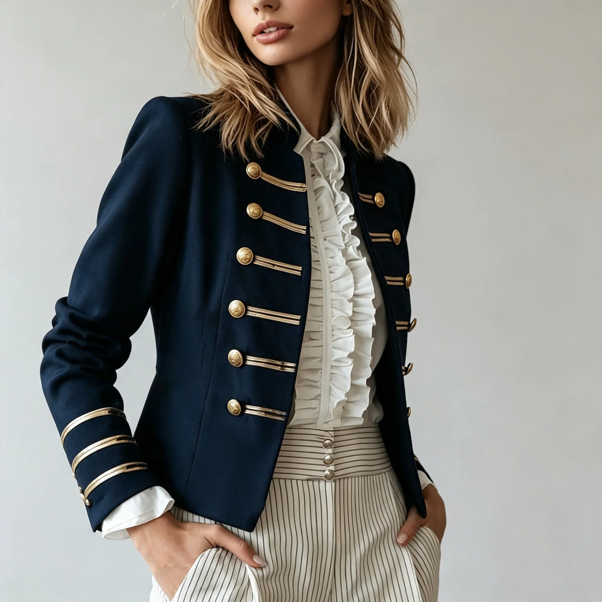 Haven Beck Women's Camille Tailored Military Jacket