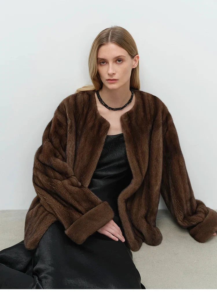 Haven Beck Women's Amaya Faux Fur Plush Short Jacket