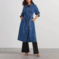 Women's Harlan Tie Waist Denim Trench
