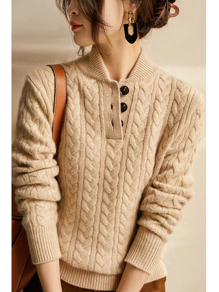 Haven Beck Women's Annika Cable Knit Sweater