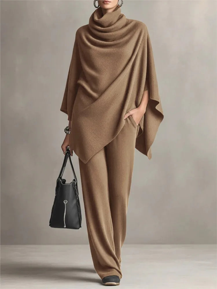Women's Marcelle Draped Poncho Set