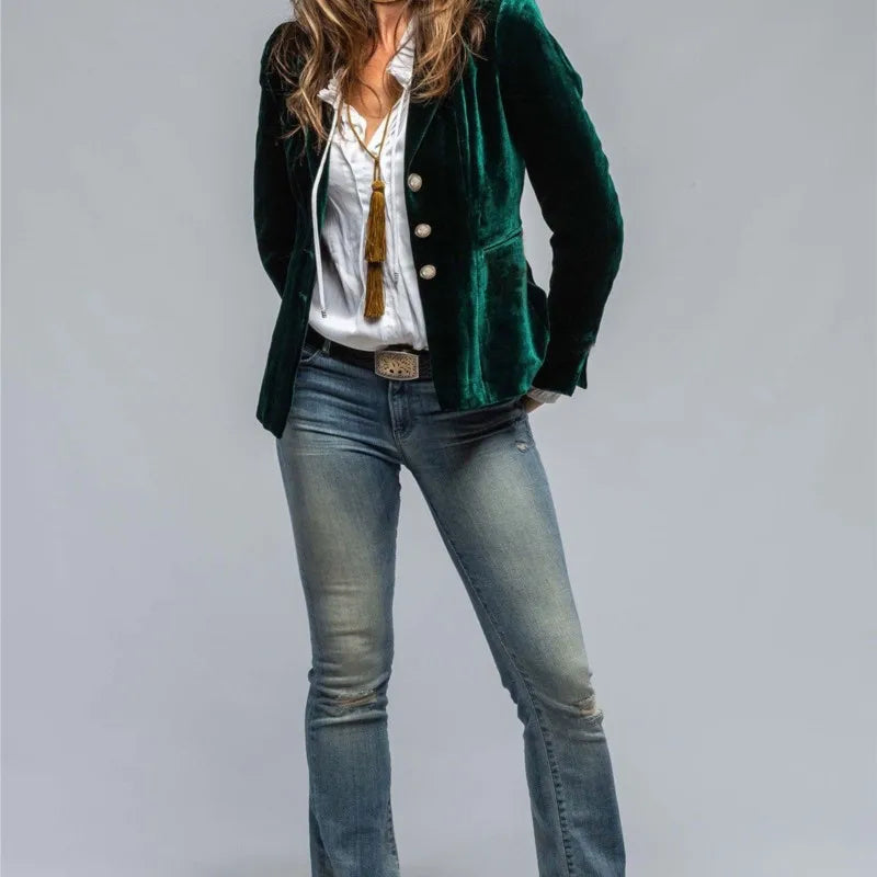 Haven Beck Women's Florence Tailored Velvet Blazer