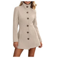Women's Adeline Stand Collar Peacoat