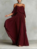Women's Evangeline Off Shoulder Chiffon Maxi Dress