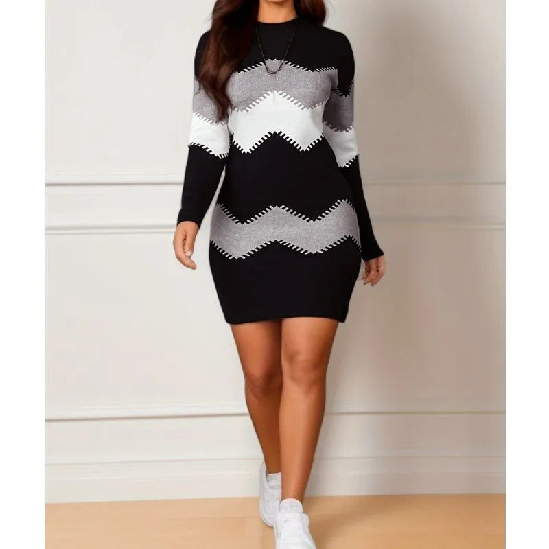 Women's Elenora Chevron Knit Dress