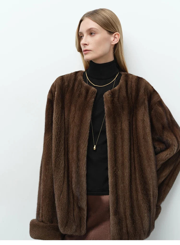 Haven Beck Women's Amaya Faux Fur Plush Short Jacket