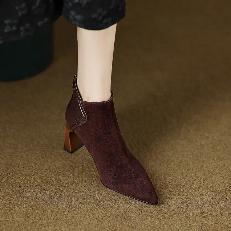 Haven Beck Women's Romy Pointed Toe Ankle Boots
