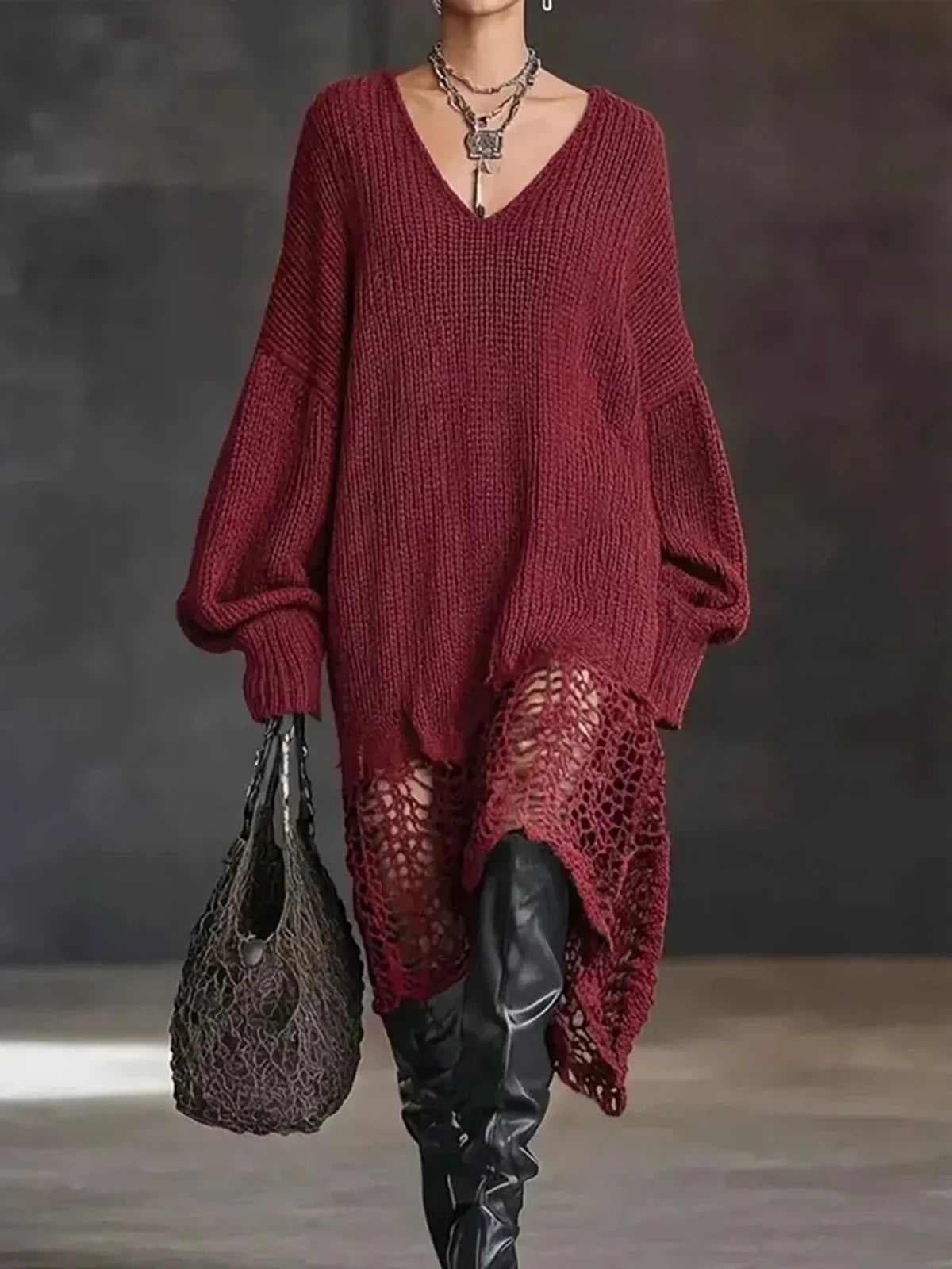 Women's Amaris Hollow Out Sweater Dress