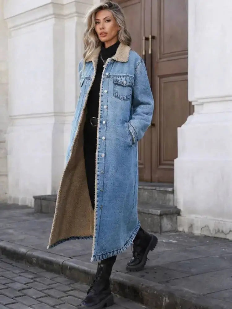 Women's Bettina Fleece Lined Denim Coat