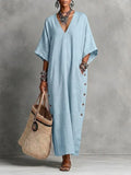 Women's Coralie Relaxed V-Neck Maxi Dress
