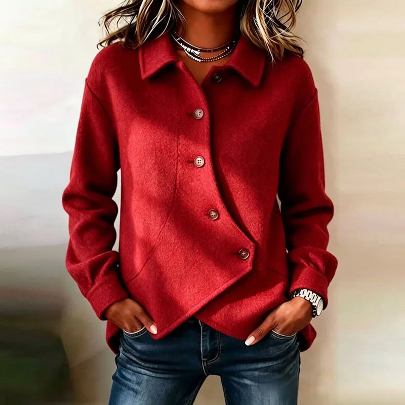 Haven Beck Women's Tessa Velvet Button Jacket