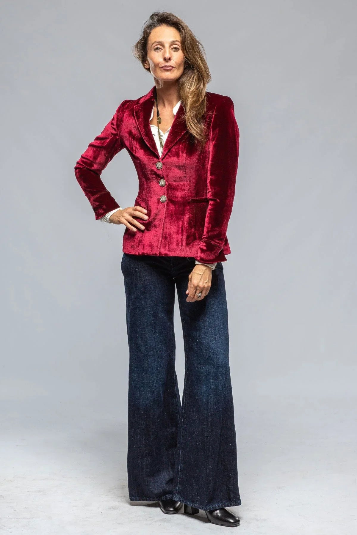 Haven Beck Women's Florence Tailored Velvet Blazer
