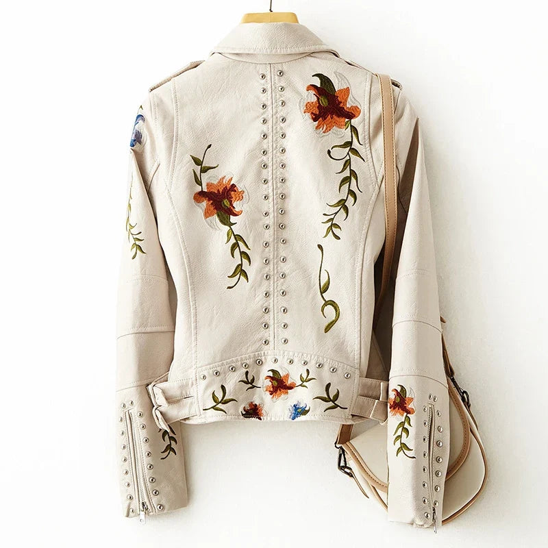 Haven Beck Women's Sadie Studded Faux Leather Jacket