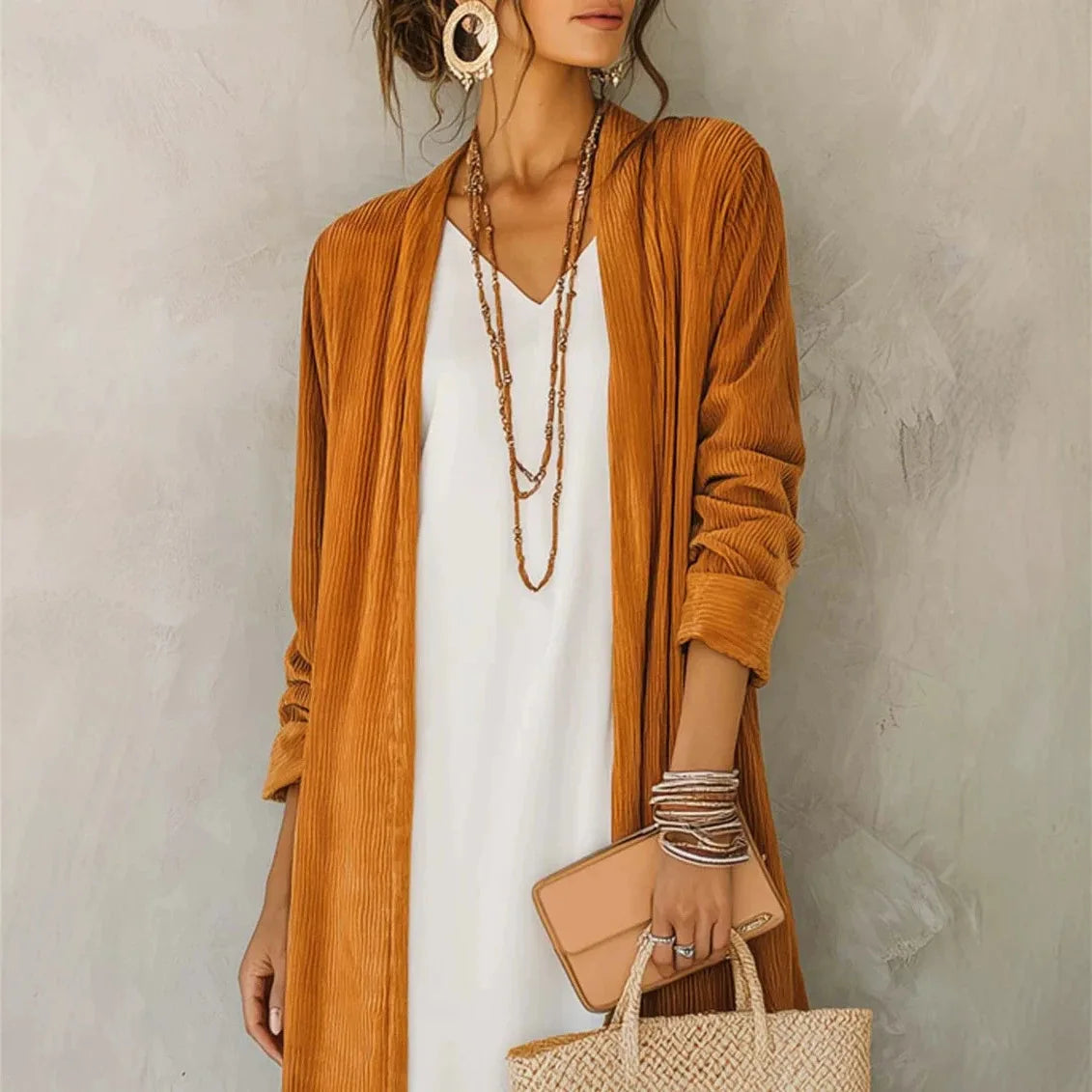 Haven Beck Women's Marlowe Relaxed Fit Long Cardigan