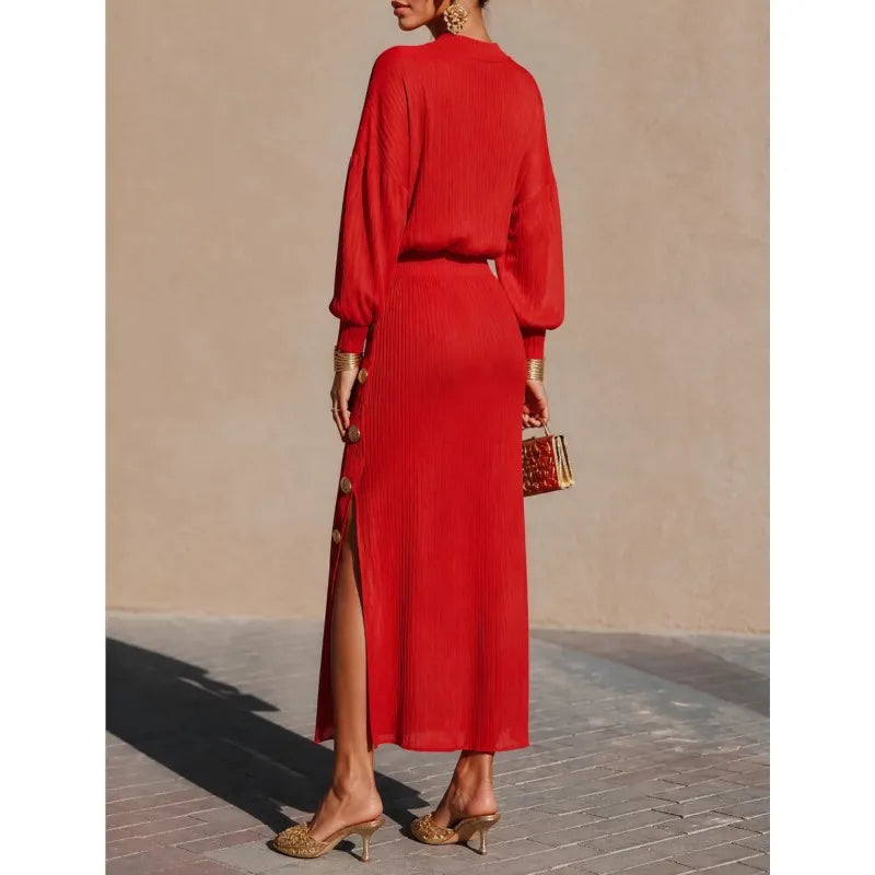 Women's Rosamund Balloon Sleeve Sweater Dress