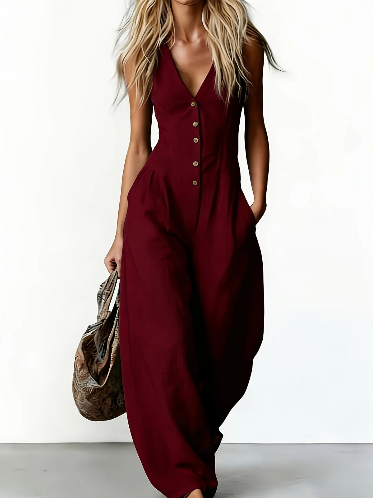Haven Beck Alice Summer Breathable Wide Leg Jumpsuit