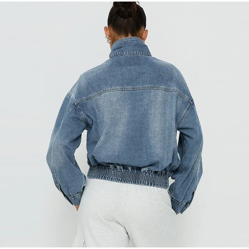 Haven Beck Women's Odette Cropped Denim Jacket
