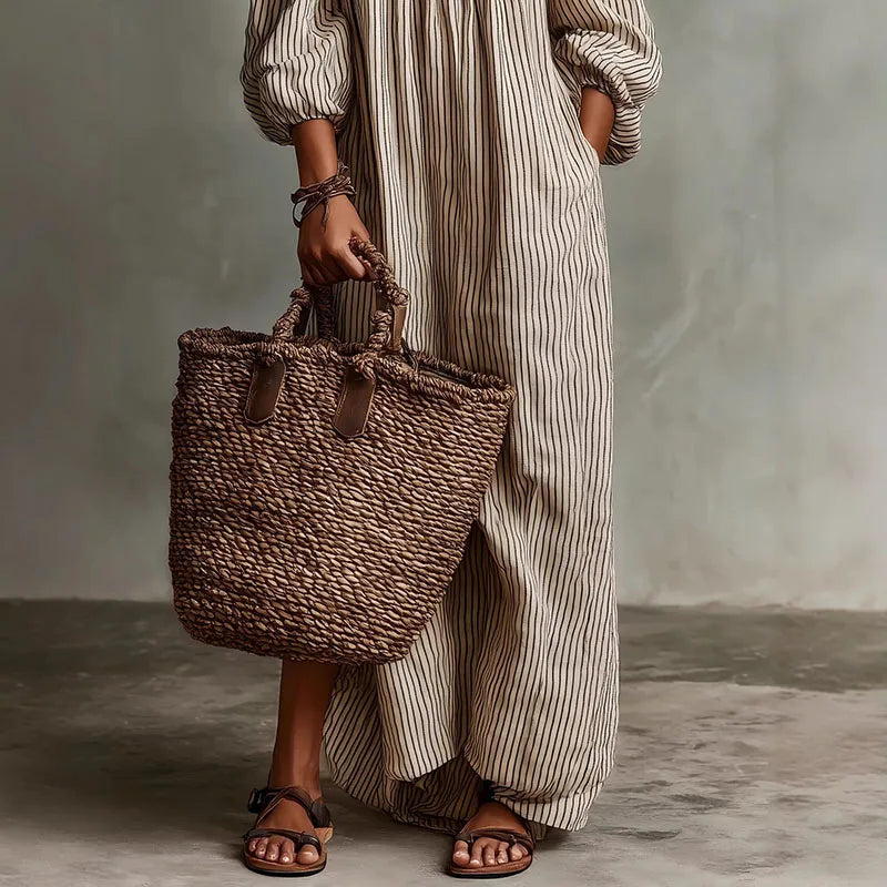 Haven Beck Madison Off-Shoulder Puff Sleeve Maxi Dress