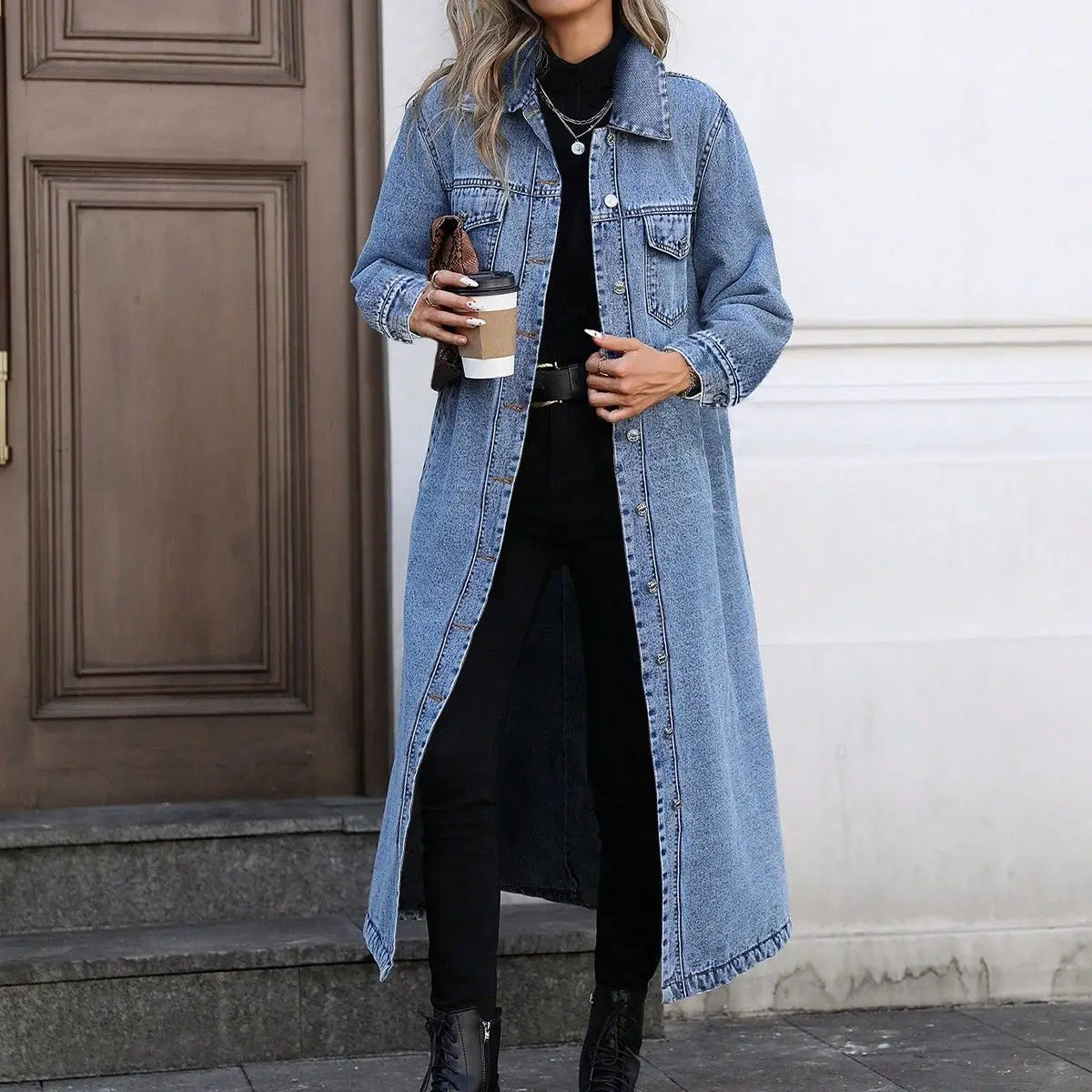 Women's Wren Long Denim Coat