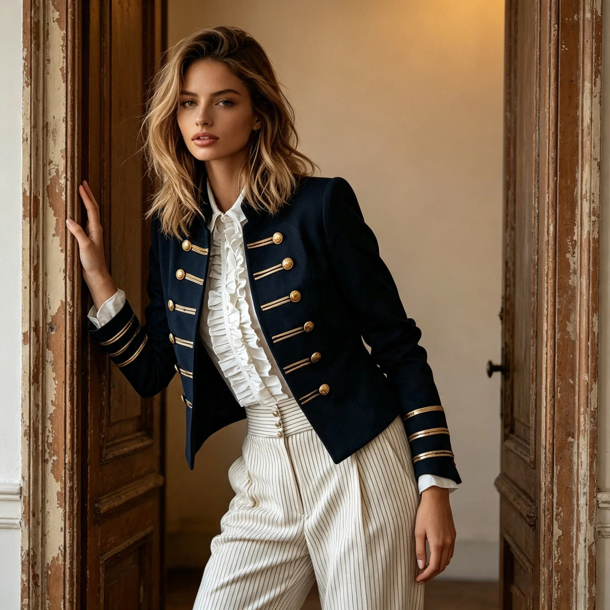 Haven Beck Women's Camille Tailored Military Jacket