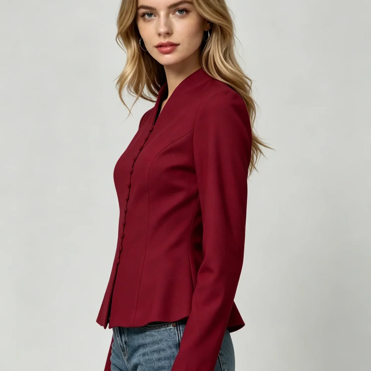 Women's Elodie Classic Peplum Tailored Blazer