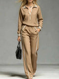 Women's Half Zip Two Piece Set