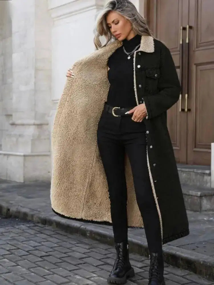 Women's Bettina Fleece Lined Denim Coat