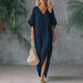 Haven Beck Celeste Loose Fit V-Neck Maxi Dress Women's