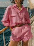 Haven Beck Avery Long Sleeve Casual Two-Piece Matching Set