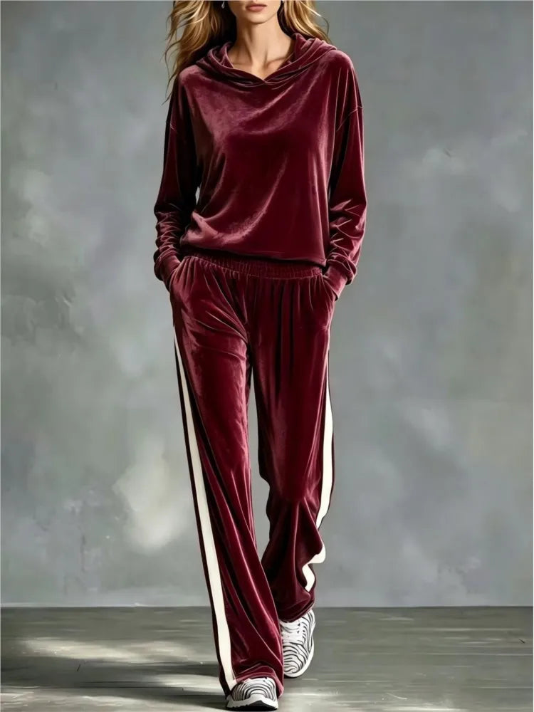 Haven Beck Women's Hallie Relaxed Hooded Matching Set