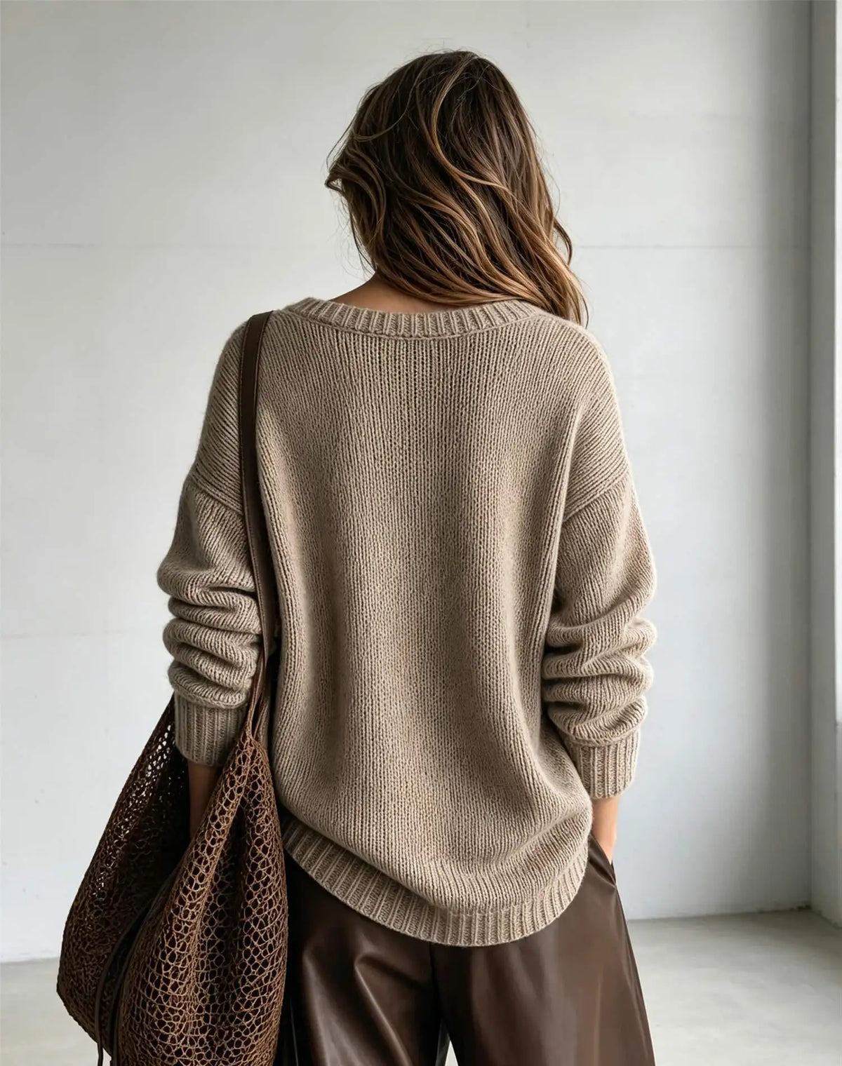 Haven Beck Women's Sienna V-Neck Knit Sweater