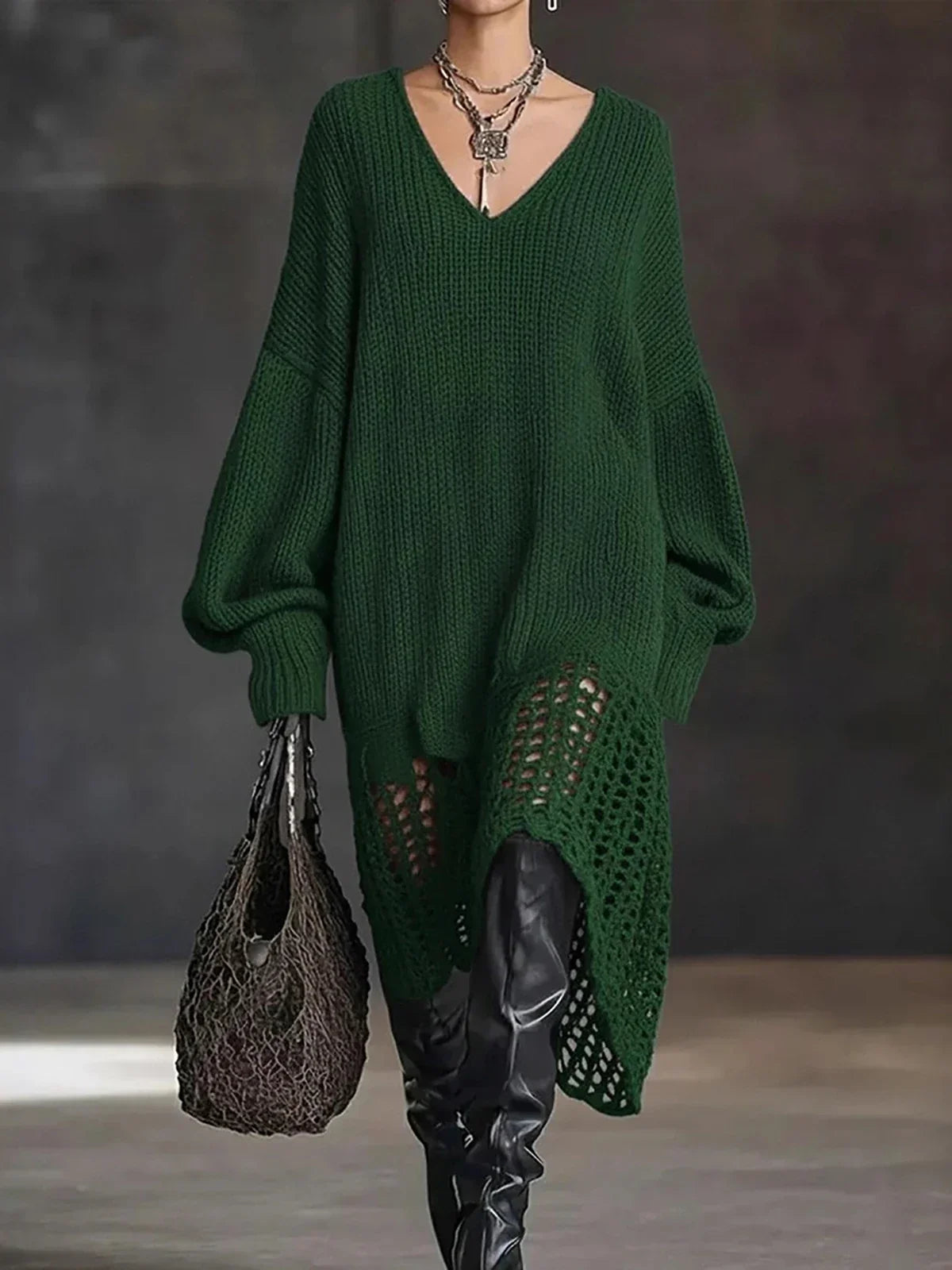 Women's Amaris Hollow Out Sweater Dress