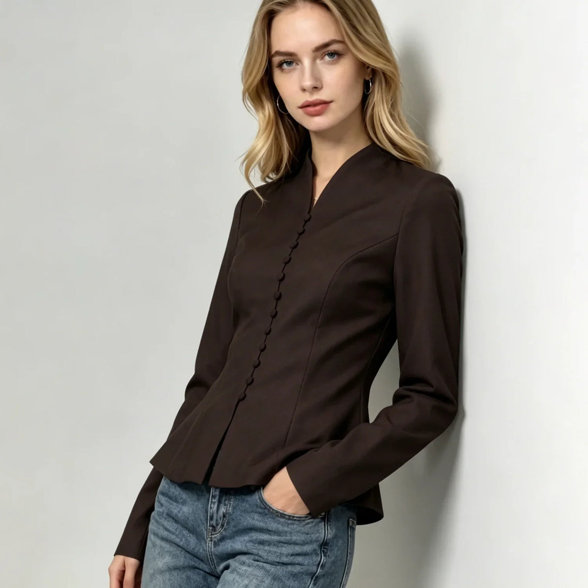Women's Elodie Classic Peplum Tailored Blazer