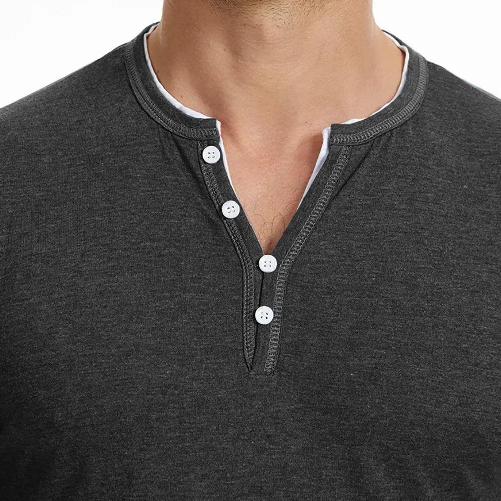 Haven Beck Men's Marcello Henley Long Sleeve Shirt