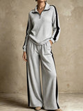 Women's Maribel Ribbed Half Zip Two Piece Set