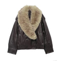 Haven Beck Women's Soerana Faux Leather Winter Jacket
