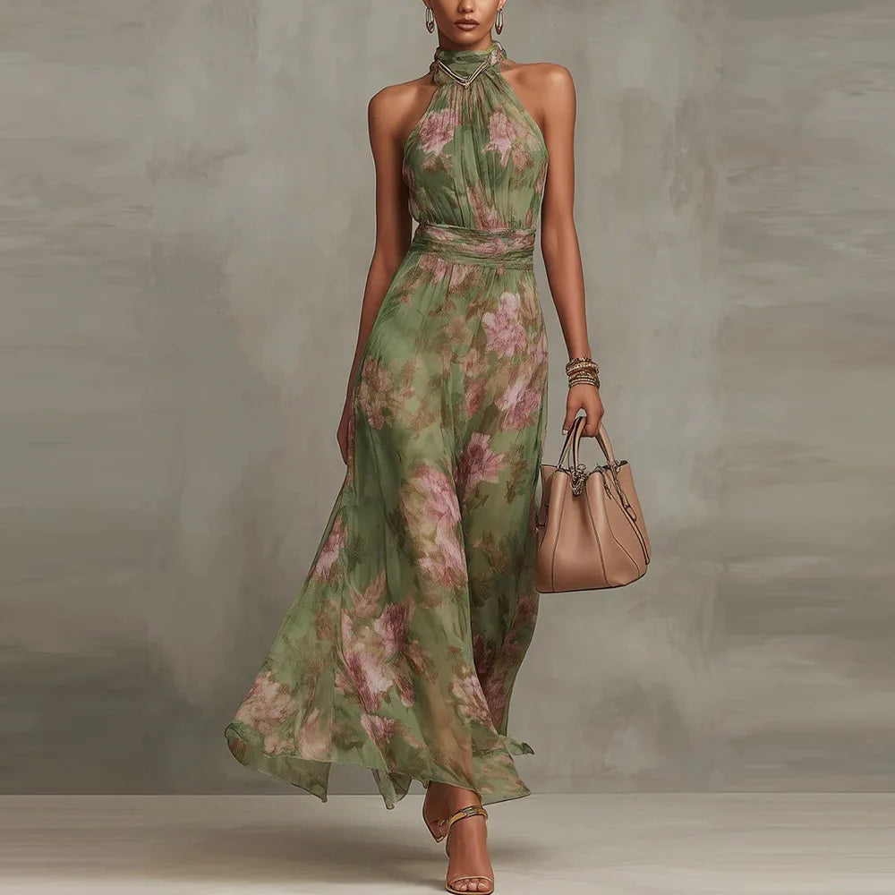 Urban Hollis Heather Floral Maxi Wedding Guest Dress