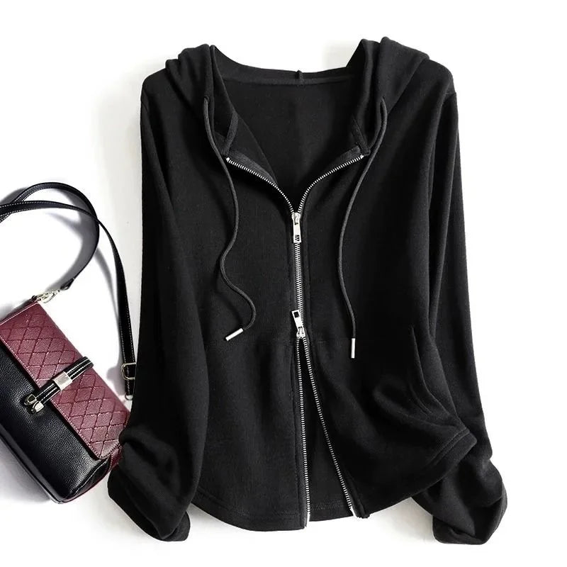 Haven Beck Women's Clarissa Zip Hoodie Jacket Casual Long Sleeve