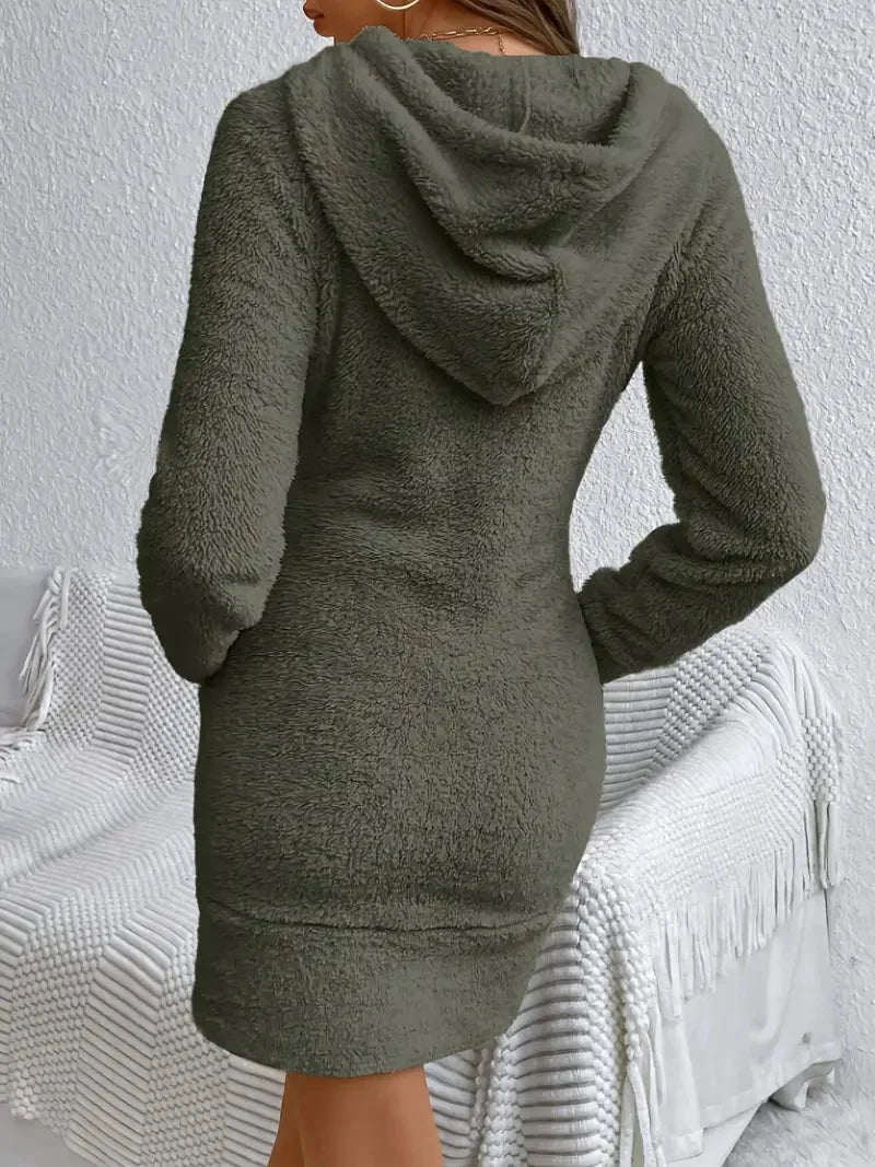 Women's Elowen Hooded Fleece Dress