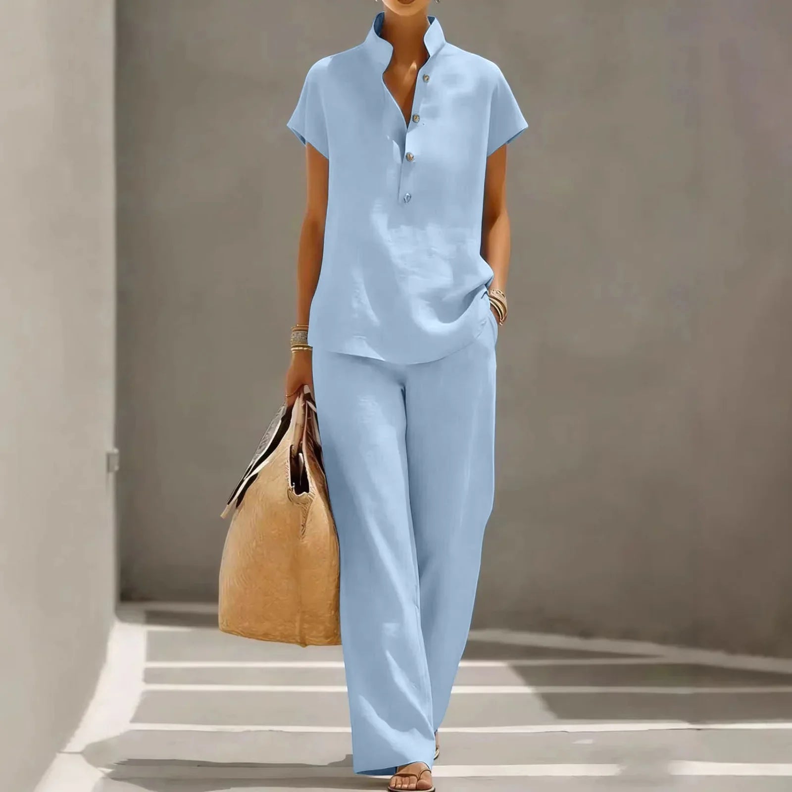 Haven Beck Belle Cotton Linen Matching Set Women's Summer Outfit