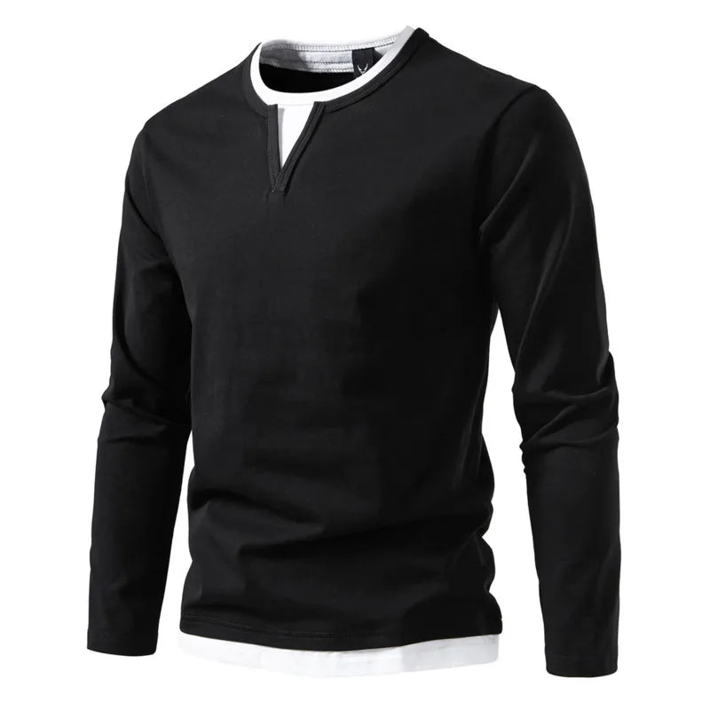 Haven Beck Men's Dominic O-Neck Long-Sleeve T-Shirt