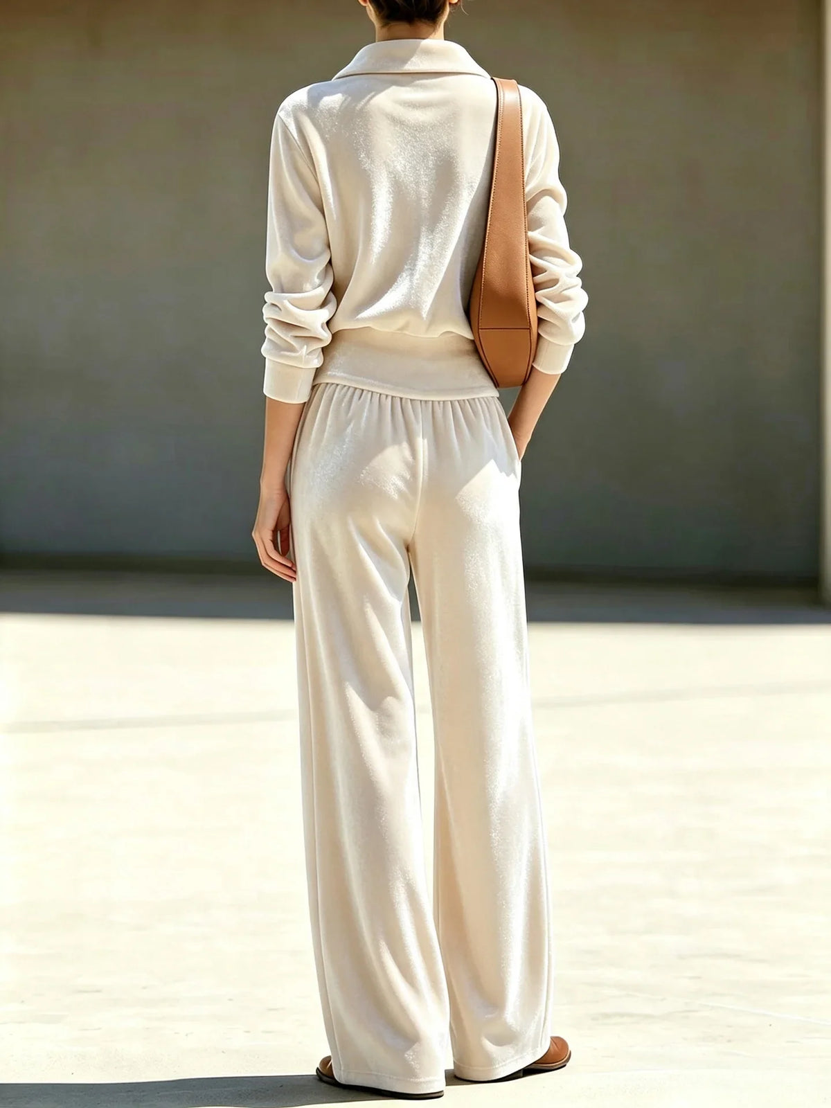 Women's Marisol Velvet Half Zip Tracksuit